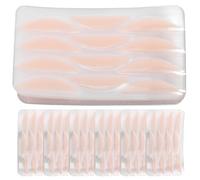 Sewroro Bande Adhésive pour Paupières Double 50 Pièces Semi-Lune en Dentelle Respirante Ruban Transparent Couleur Peau Autocollants Beauté pour Maquillage Naturel et Regard