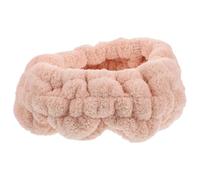 Sewroro Bandeau de Spa en Polaire Corail Rose pour Femmes, Doux et Extensible, Protège des Cheveux Rebelles et Éclaboussures, pour Maquillage et Soin du Visage