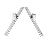 Sewroro Barres de Support D'étagère et Congélateur avec Accessibilité Améliorée Cuisine Lot de 2 en Acier Inoxydable Argenté, Cadre Robuste pour Réfrigérateur