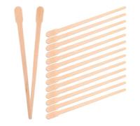 Sewroro Bâtonnets D’Épilation en Bois 300 Pcs Applicateurs Cire Ovales pour Épilation Nez et Sourcils Spatules Cire Dépilatoires Usage Peau Sensible Paquet de Rangement Pratique