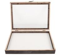 Sewroro Boîte à Insectes Suspendue Vintage en Bois Fenêtre Transparente Dimensions 31X22X45 CM Boîte de Présentation Compartimentée pour Spécimens Vitrine à Lépidoptères et Fleurs