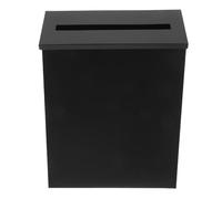 Sewroro Boîte à Suggestions avec Coffre de Collecte pour Dons et Votes Boîte Aux Lettres Murale pour Bureau Maison et Extérieur Noir