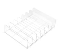 Sewroro Boîte Rangement Cosmétique Transparente Grosse Taille 7 Compartiments pour Palettes D'ombres à Paupières, Organisateur Multifonction de Table pour Produits de Maquillage