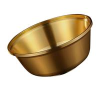 Sewroro Bol Décoratif en Laiton Poli 12 Cm, Coupe Bouddhiste Multifonction Résistante à L'usure, Tasse D'offrande Sacrée en Métal pour Décoration Intérieure et Usage Domestique, Présent