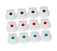 Sewroro Bouchons Universels Buses de Pulvérisation Précises pour Aérosols en Plastique 12pcs pour Projets de Graffiti en Extérieur et Art Féminin