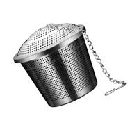 Sewroro Boule Filtrante en Acier Inoxydable Chaîne Crochet pour Infuser Épices et Thé, Filtre Solide Laissant les Résidus le Panier, Cuisine et Soupe