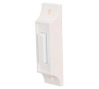 Sewroro Bouton de Sonnette Filaire Blanc Vintage avec Réponse Tactile Claire en Plastique 8,2x2,2x2,1cm pour Porte D'entrée Maisons Anciennes
