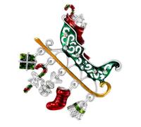 Sewroro Broche de Noël Voiture en Alliage, Décoration de Vêtements | Style Noël Délicat, Léger et Confortable à Porter, Facile à Retirer, pour Mariage et Banquet