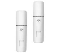 Sewroro Brumisateur de Poche Nano pour Visage 20ml Blanc en Abs, Appareil Soin Visage Portable Rechargeable 550mah Spa et Bureau pour Femmes