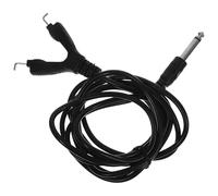 Sewroro Câble D'alimentation Intégré en Silicone et Métal 2,5 M pour Machine, Connexion Mono Prise Standard, Fil Noir Robuste pour Usage Professionnel