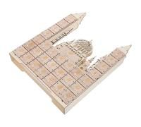 Sewroro Calendrier de L’Avent en Bois 30 Jours avec Tiroirs pour Compte à Rebours Ramadan et Aïd Moubarak, Décoration Islamique Compacte pour Maison, Fête et Célébration