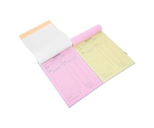 Sewroro Carnet de commandes 2pcs Papier 2 Exemples Format Trois Parties Pour Petites Entreprises Artisanat Photographie Restaurant