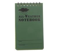 Sewroro Carnet de Poche Étanche à Spirale Calepin pour Prise de Notes Format Compact Design Minimaliste Vert pour Activités Extérieures et Usage