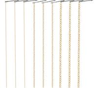 Sewroro Chaîne à Cheveux Pince 9 Pièces Longues Extension de Cheveux à Pompons pour Femmes Filles Coiffure Élégante Tresses Clip Facile à Porter