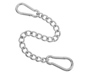 Sewroro Chaîne Suspendre en Acier Inoxydable 30 Cm X 4 Mm avec 2 Mousquetons, Kit Suspendre Robuste pour Hamac et Balançoire, Résistance aux Intempéries, Usage Intérieur et Extérieur,