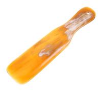 Sewroro Chausse-pied en Corne de Bœuf Naturel Réutilisable, Aide Chaussage Ergonomique pour Adulte, Longueur 18cm, Couleur Kaki, pour Usage Quotidien