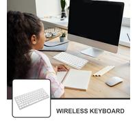 Sewroro Clavier sans Fil Ultra-Fin Clavier Hébreu pour Ordinateur Bureau Déplacement Domicile Travail Ordinateur Portable Professionnel Mobile