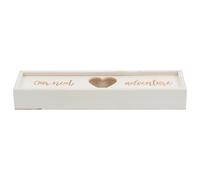 Sewroro Coffret Bois pour Annonce Grossesse Boîte à Souvenirs pour Test de Grossesse avec Couvercle pour Glisser Bâtonnet