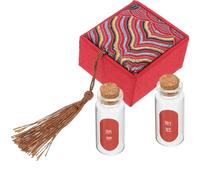 Sewroro Coffret Souvenir Bébé DIY pour Cheveux Fœtaux et Cordon Ombilical Boîte de Recueil 1 Flacon Organiseur Rouge pour Conservation Solide Porte-Dents de Lait Adapté -Né