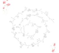 Sewroro Coiffe Faite à La Main Perle Et Coquillage 1 Mètre Chaîne De Cheveux Argentée Pour Femmes Mariage Fête Cérémonie Élégante