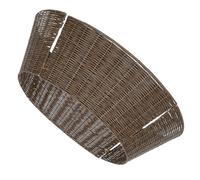 Sewroro Collier de Sapin de Noël Tressé Main en PVC Marron Diamètre 65 CM Cache-Pied Rustique pour Décoration de Base de Sapin Jupe Ronde Champêtre Réutilisable pour Fêtes de Fin