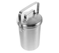 Sewroro Composteur de Comptoir 3L en Acier Inoxydable avec Couvercle Hermétique Seau à Compost Cuisine Anti-Odeur Bac à Déchets Alimentaires Pratique pour Compostage Domestique