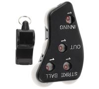Sewroro Compteur de Baseball Portable, Scoreur Réutilisable en Plastique | Cliquet Léger pour Baseball, Sifflet Inclus, Usage Arbitre, Format Compact, pour Passionnés de Sport