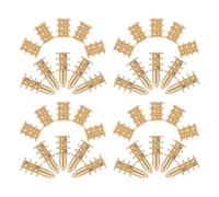 Sewroro Connecteurs de Rallonge de Table en Alliage de Zinc 20 Pièces Goujons Métalliques pour Alignement et Remplacement de Goupilles sur Tables à Manger