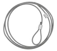 Sewroro Corde Adaptée aux Équipements de Basket en Intérieur et Extérieur Haute Résistance, Installation Facile en Câble d'acier 1 Set Argenté pour Cadre de Panier de Basket-Ball