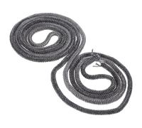 Sewroro Corde d'Étanchéité pour Poêle à Bois en Fibre de Verre Imprégnée de Graphite 6Mm X 22M - Joint Coupe-Feu Résistant à la Chaleur pour Remplacement et Entretien de Poêles et