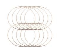 Sewroro Couronne De 8 cm, 10Pcs Dreamcatcher Iron Ring Metal Metal Floral Floral Wreath Hoop Rings Macrame Hoop Round Round Dream Ratcher Circle pour Le Couronne de Catcher de Cercle Fer