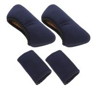 Sewroro Coussinets pour Béquilles Coussinets Aisselle pour Béquilles Coton et Polaire Antidérapants Bleus et Déambulateurs