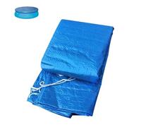 Sewroro Couverture de Piscine Ronde Bleue 210 CM en PVC pour Piscines Gonflables Structure Tubulaire Protection Les Débris en Plein Air