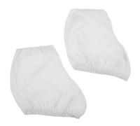 Sewroro Couvre-patins lavables blancs en velours pour patins à glace - paire légère et élégante pour entraînement de patinage artistique chez les