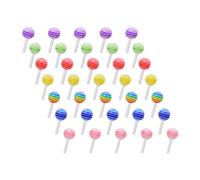 Sewroro Décorations Nail Art 3D Sucette en Résine 50 Pièces Multicolores Accessoires Manucure DIY Ornement Ongles Fantaisie pour Fêtes et Salons