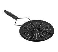 Sewroro Diffuseur de Flamme pour Poêle à Gaz en Émail Noir Plaque Conductrice de Chaleur Compacte et Stable Réducteur de Flamme pour Cuisson Douce et Protection Anti-Brûlure des