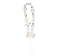 Sewroro Dragonne De Téléphone Perlée Mignonne De Lapin Sangle Anti-perte Pour Smartphone Matériau Solide 1 Pièce Décoration Élégante Cordon De Poignet Coloré