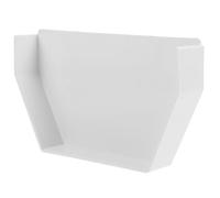 Sewroro Embout Gouttière PVC Bouchon Extrémité pour Gouttière et Descente Pluviale Accessoire Étanche et Facile à Installer pour Toitures Résidentielles et Bâtiments