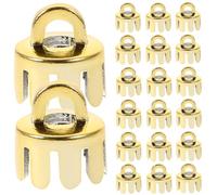 Sewroro Embouts pour Pendentifs à Boule Plastique Transparent 12 CM 10 Pièces Cache-Boules Décorations de Noël DIY Accessoires pour Boules Suspendues Pièces Détachées pour Fêtes et