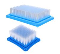 Sewroro Ensemble 2 Pièces Poste de Feutrage DIY Brosses en Nylon Tapis de Feutrage à L’Aiguille Petit et Grand Format Laine pour Loisirs Créatifs et Nettoyage