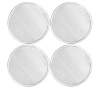 Sewroro Ensemble 4 Pièces de Plaques à Pizza en Aluminium Épais 20 Cm, Revêtement Antiadhésif, Grille Perforée pour Cuisson Uniforme, Four et Barbecue, Plaque Cuisson Perforée Pâtisserie