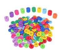 Sewroro Ensemble De 3 Eva Decimal Place Value Disks Values Counting Chips Math Manipulative For Early Childhood Education With Sorting Games And Safe Material