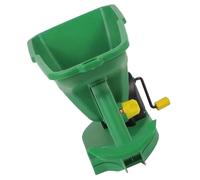 Sewroro Épandeur de Semences Portatif Manuel à Manivelle pour Jardin et Pelouse Semoir en Plastique Vert Réglage Précis pour Graines et Engrais Outil Léger et Pratique pour Jardinage