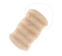 Sewroro Éponge de Nettoyage Visage et Corps Ondulée Longue en Poudre de Noix et, Exfoliante Douce, Lavable et Portable, pour Soins Quotidiens et Démaquillage