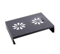 Sewroro Étagère de Rangement en Métal Noir pour Micro-Ondes et Casseroles, Surface Lisse et Plate, Multifonctionnelle, Cuisine Pratique et Élégante