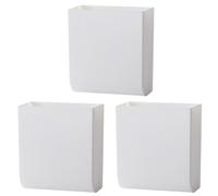 Sewroro Étagère Murale de Rangement 3pcs en Abs Blanche, Coffret de Rangement Mural Facile à Installer, pour Télécommandes et Clés Une Ambiance Estivale