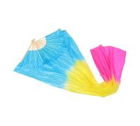 Sewroro Éventail de Danse pour Garçon et Filles, Long Modèle, Bois et Tissu | Accessoire de Danse pour Cours et Compétitions, Style, Facile à Transporter, pour Garçon et Filles