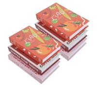 Sewroro Faux Livres Pliants Empilables en Papier Lot de 6 pour Décoration Moderne et Élégante pour Bibliothèque et Ambiance Intérieure Contemporaine