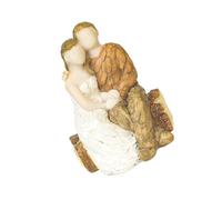 Sewroro Figurines d'Amour en Résine pour Décoration de Gâteau de Mariage et Saint-Valentin Parure Micro-Paysage Non Comestible Accessoire Décoratif Romantique pour Pâtisserie et Fête