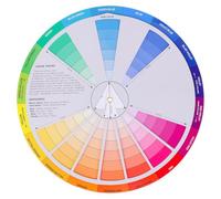 Sewroro Guide d'apprentissage créatif pour peinture de roue de couleur - Guide de mélange de couleurs - Guide de correspondance des couleurs - Outil pédagogique pour maquillage et peinture